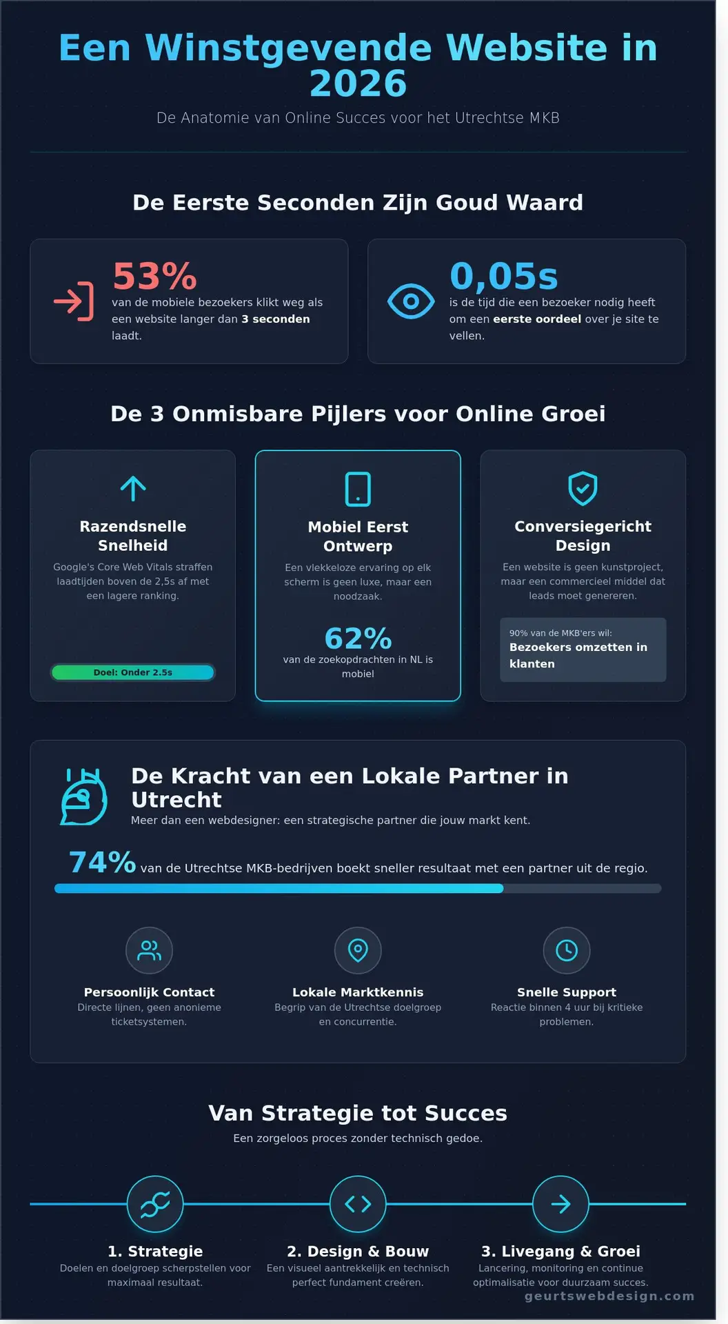 Webdesigner Utrecht: Een Website die Werkt voor Jouw Groei (2026) - Infographic